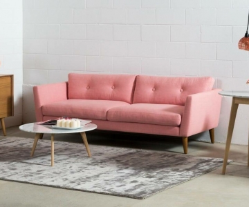 Sofa phòng khách màu sắc nữ tính nhẹ nhàng